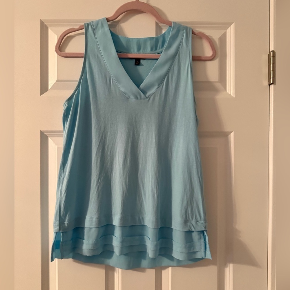 Banana Republic | Light Blue Sleeveless V Neck Top | Size S